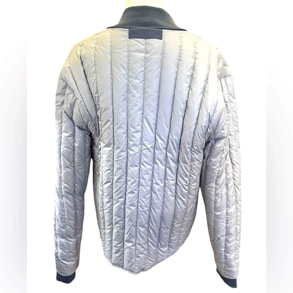 FRAME Denim NWT  Quilted LinerDown Puffer Jacket  in Steel Sz M - Picture 8 of 8